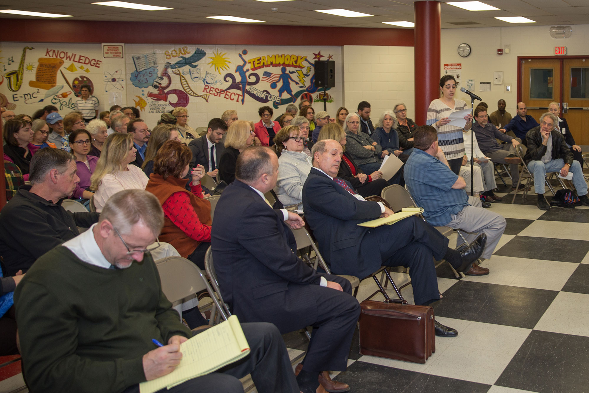Stakeholders voice their opinions at a public hearing in South Nyack.